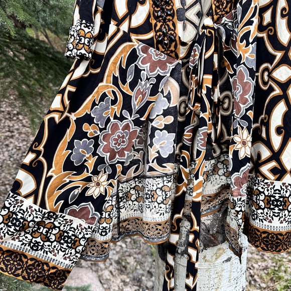 Hale Bob Dress Women's Size Small Wrap Long Sleeve - Picture 7 of 9